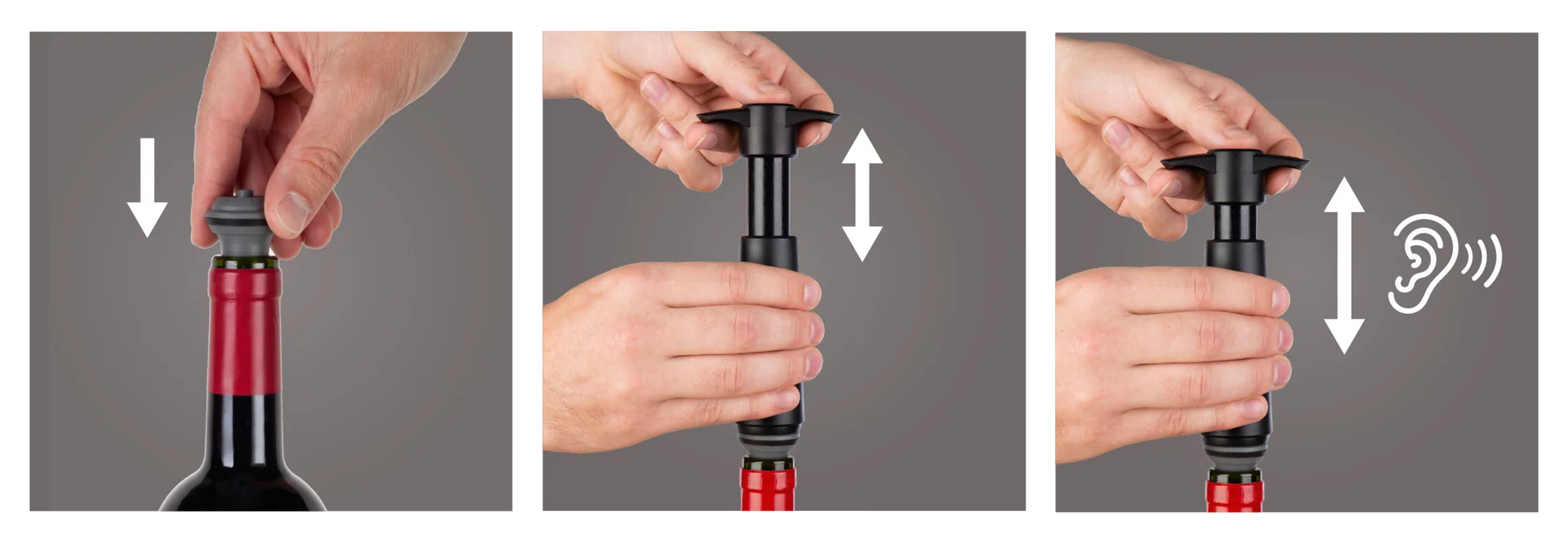 Wein-Vakuumpumpe Verschluss Set