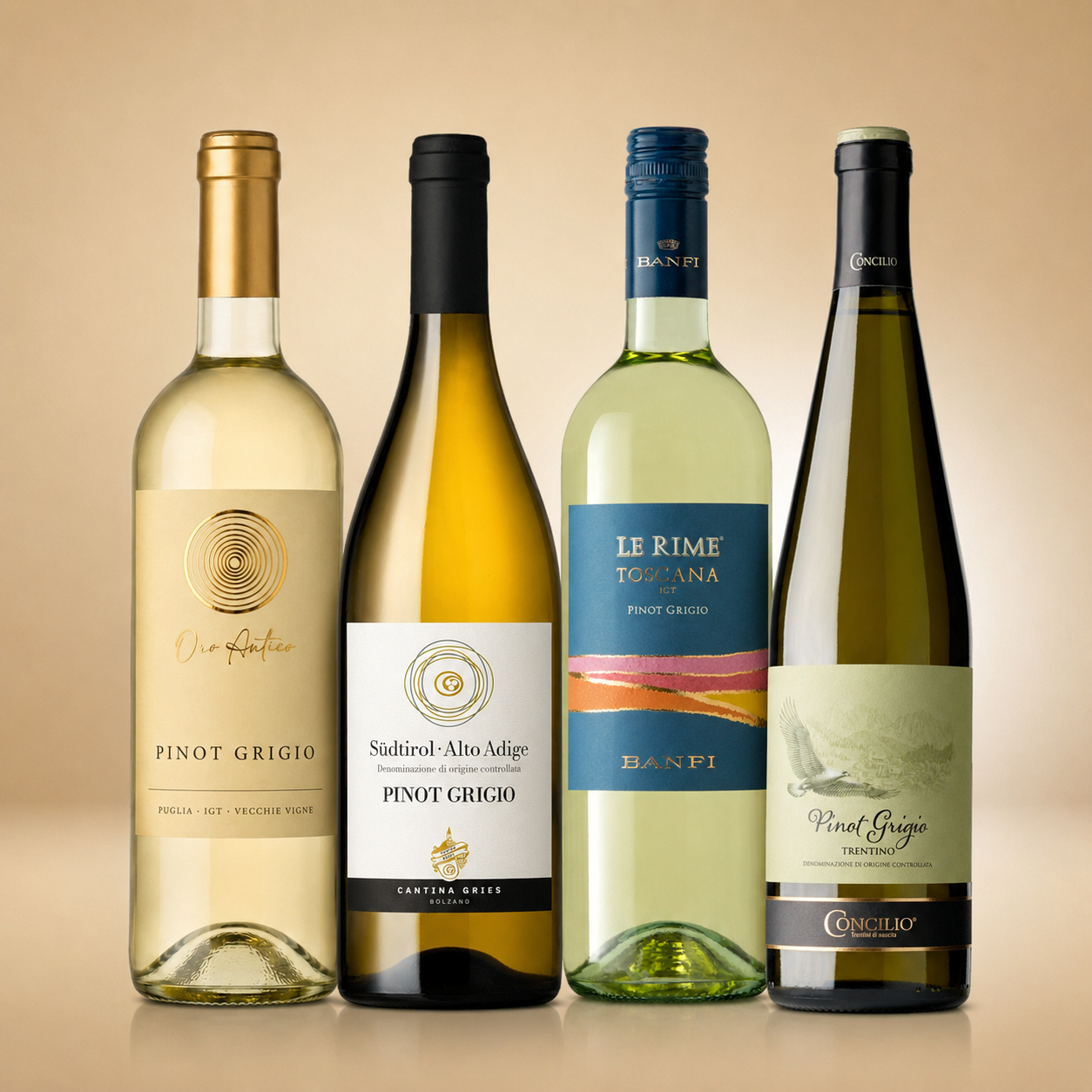Augustbox: Pinot Grigio von Südtirol bis Apulien