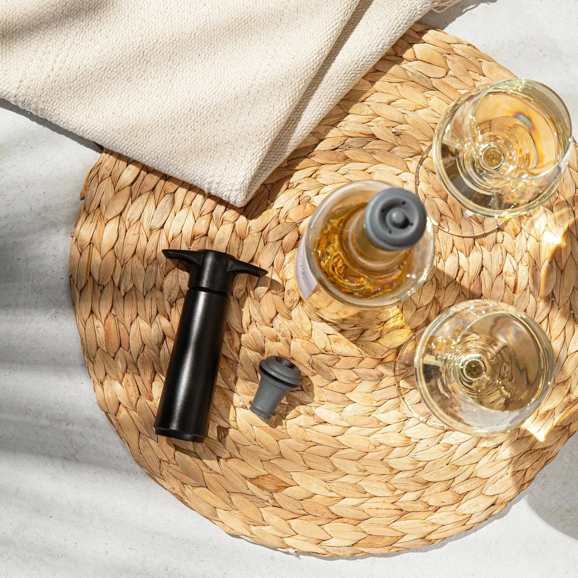 Wein-Vakuumpumpe Verschluss Set