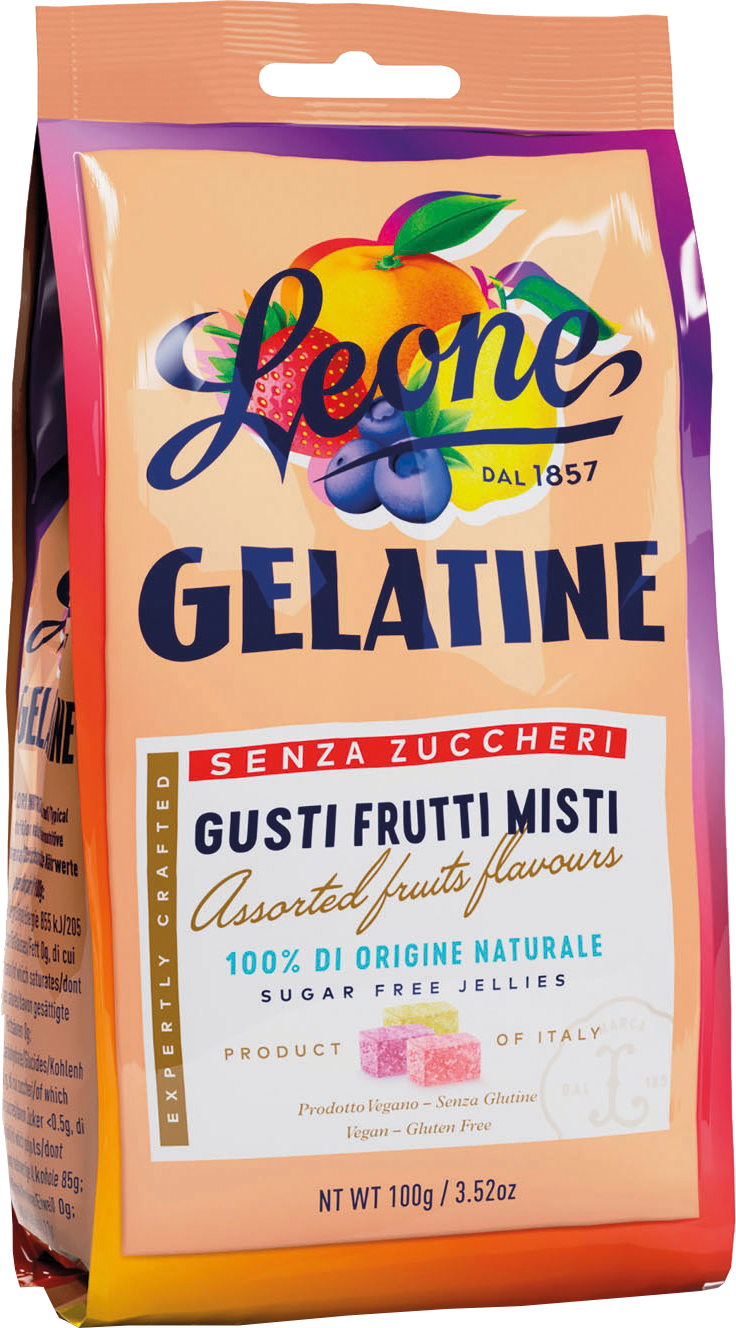 Pastiglie Leone Zuckerfreie Gelees mit Fruchtgeschmack 100 g