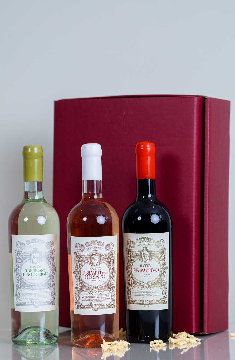 Präsent "La Dolce Vita" - Weine in hochwertiger Geschenkverpackung