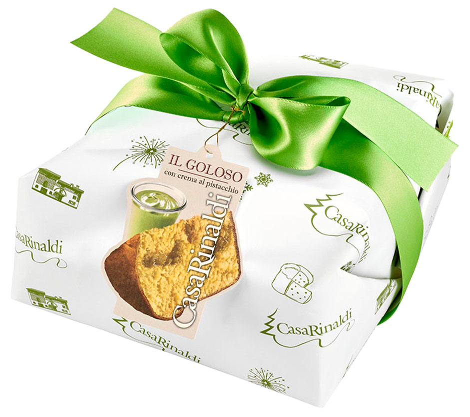 Panettone mit Pistazien-Creme in Geschenkverpackung 750g
