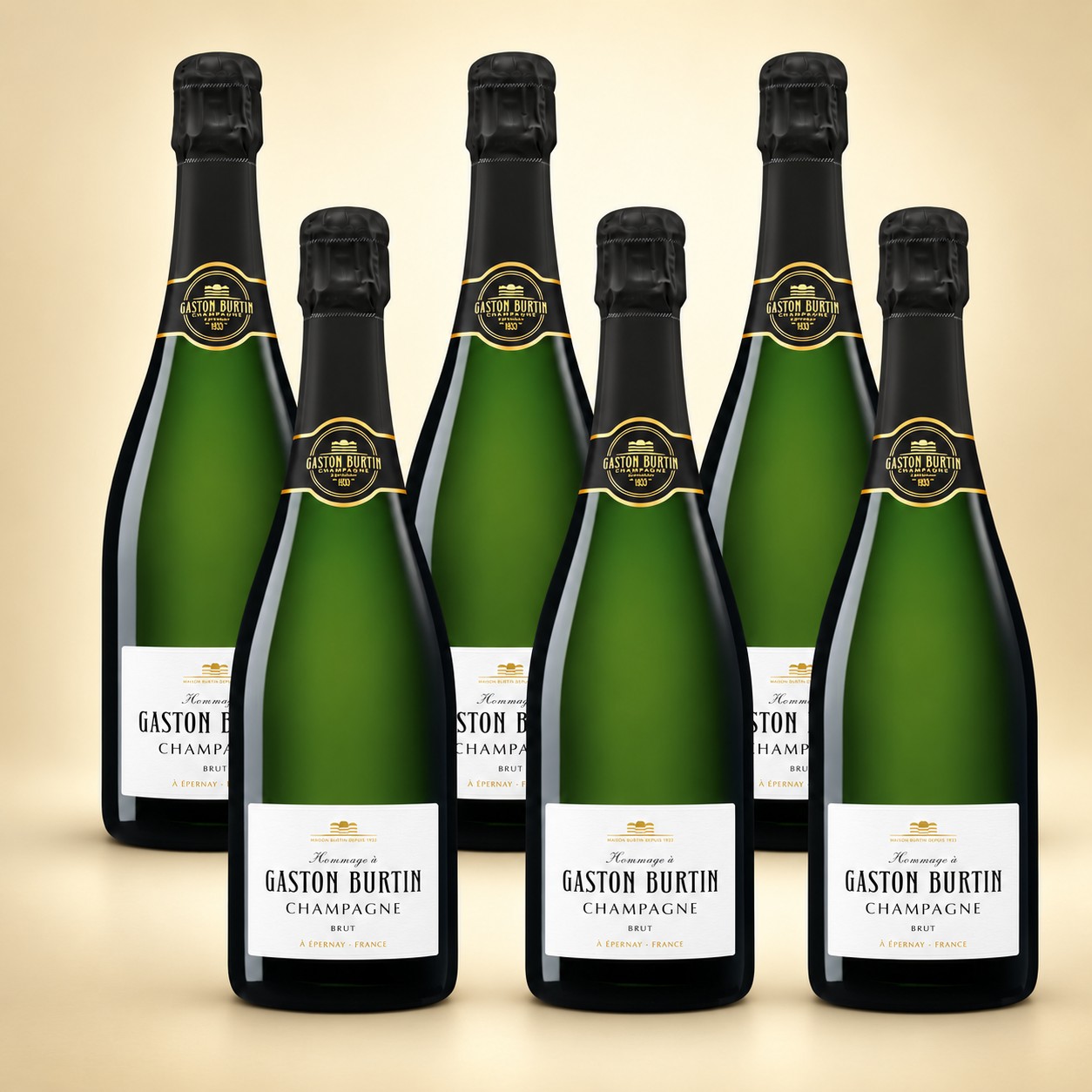 Maison Burtin Champagner Hommage à Gaston Burtin Brut 6er Vorratspaket