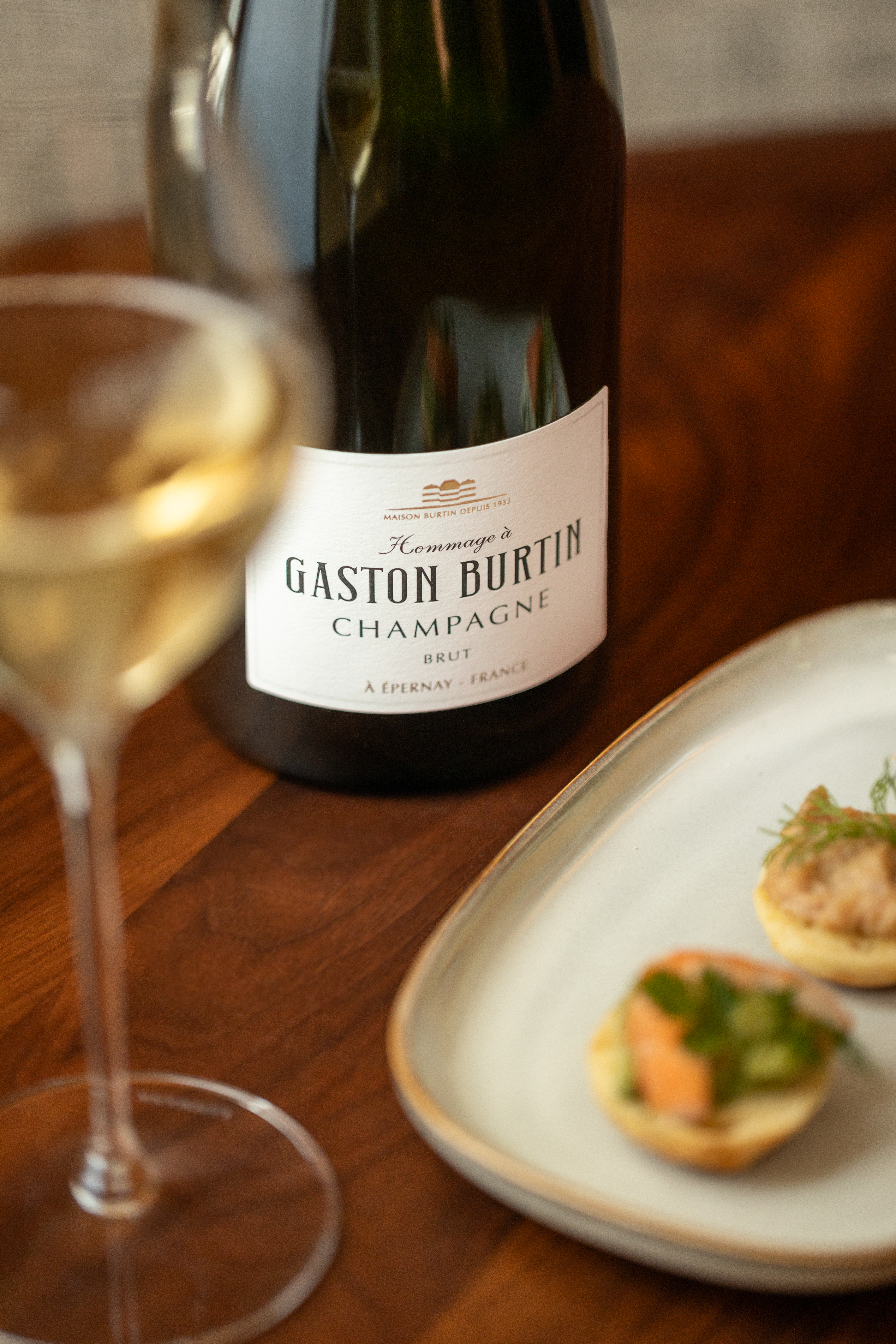 Champagner Hommage &agrave; Gaston Burtin Brut