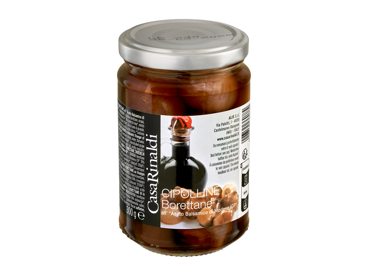 Casa Rinaldi Borettane Zwiebeln in Aceto Balsamico di Modena IGP