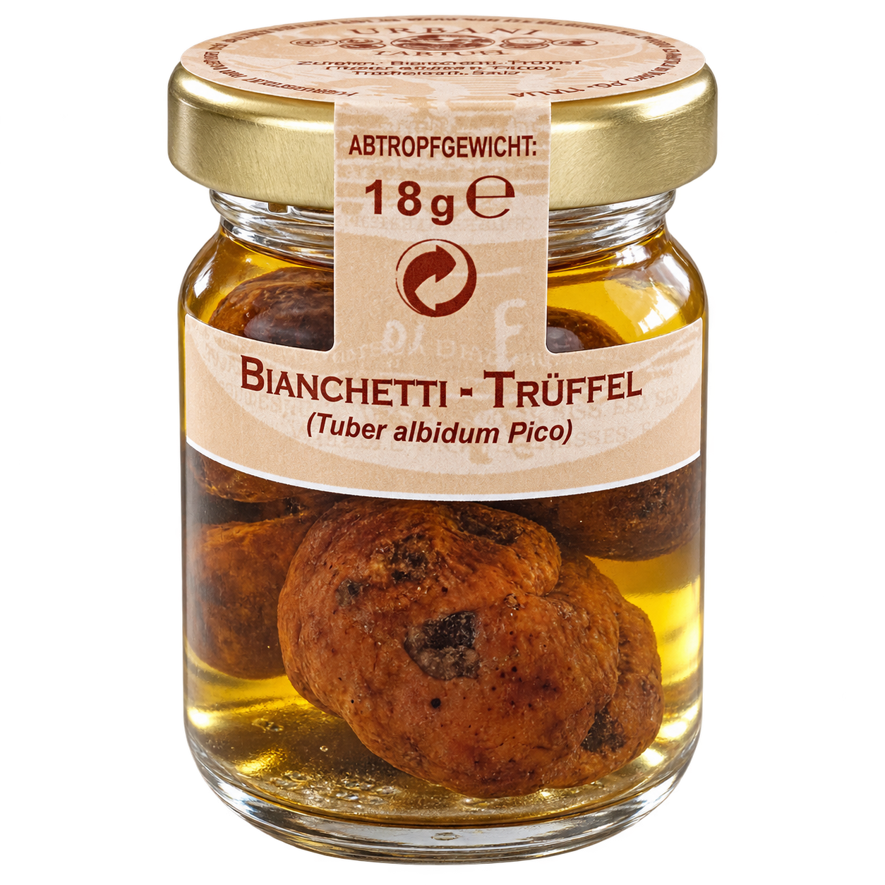Ganze Bianchetti-Trüffel 18 g im Glas