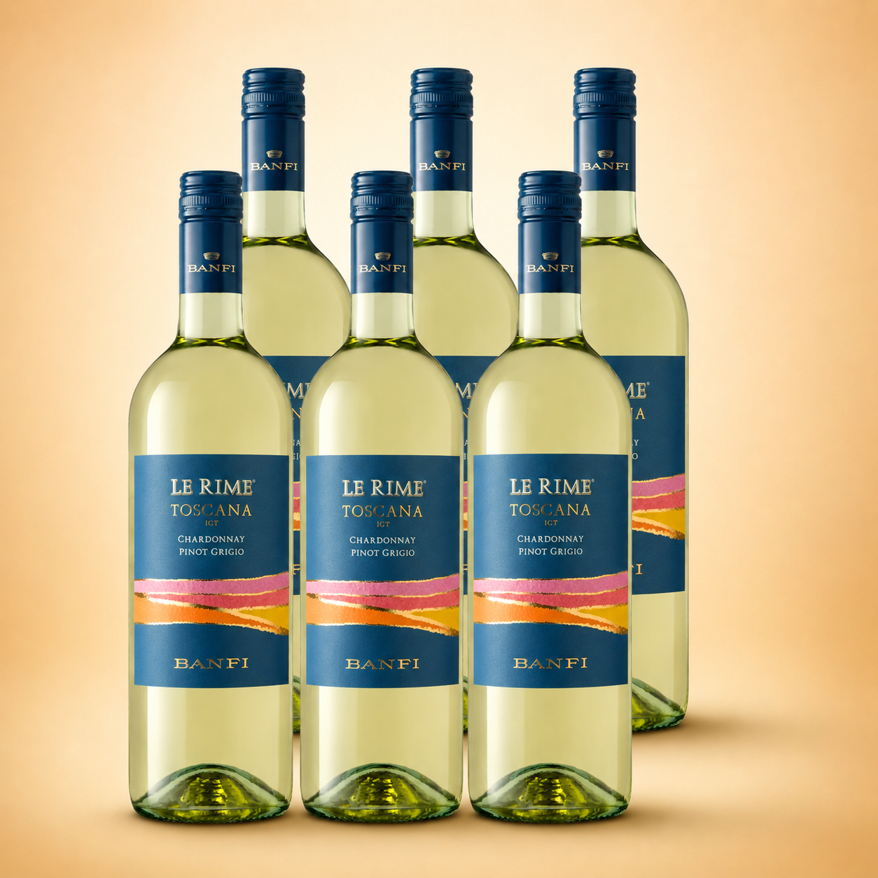 Banfi Le Rime Chardonnay Pinot Grigio 6er Vorratspaket