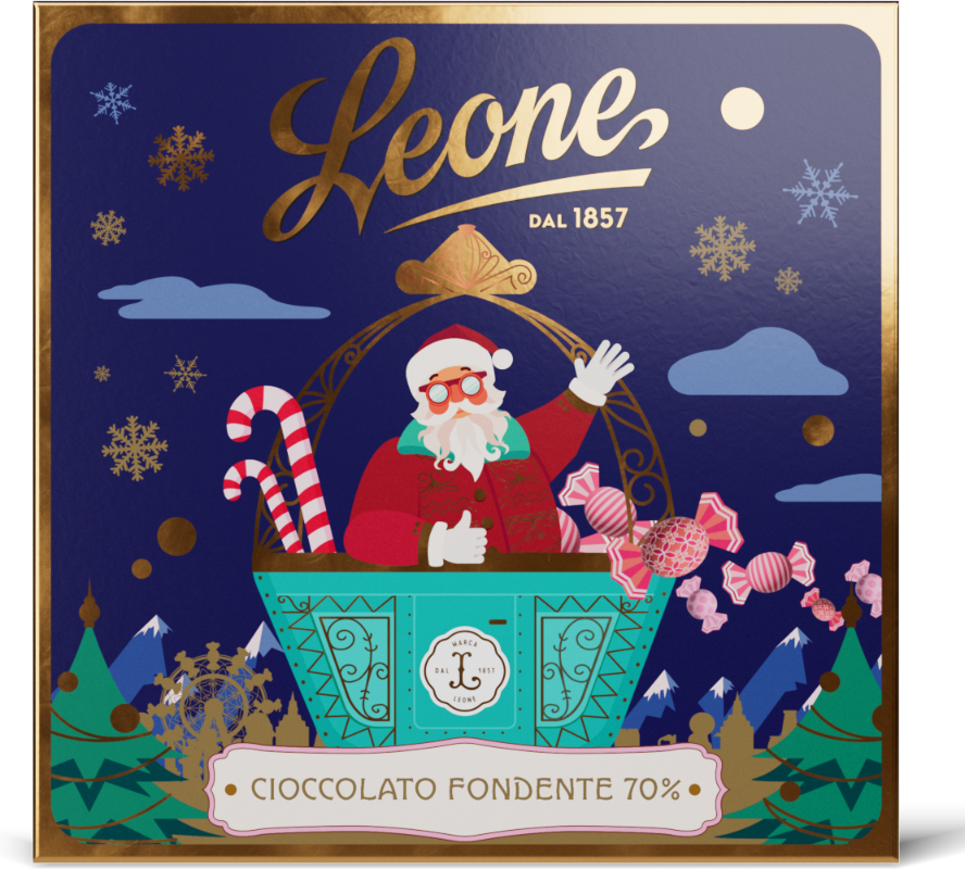 Zartbitterschokolade 70% Grußkarte Weihnachten 70g