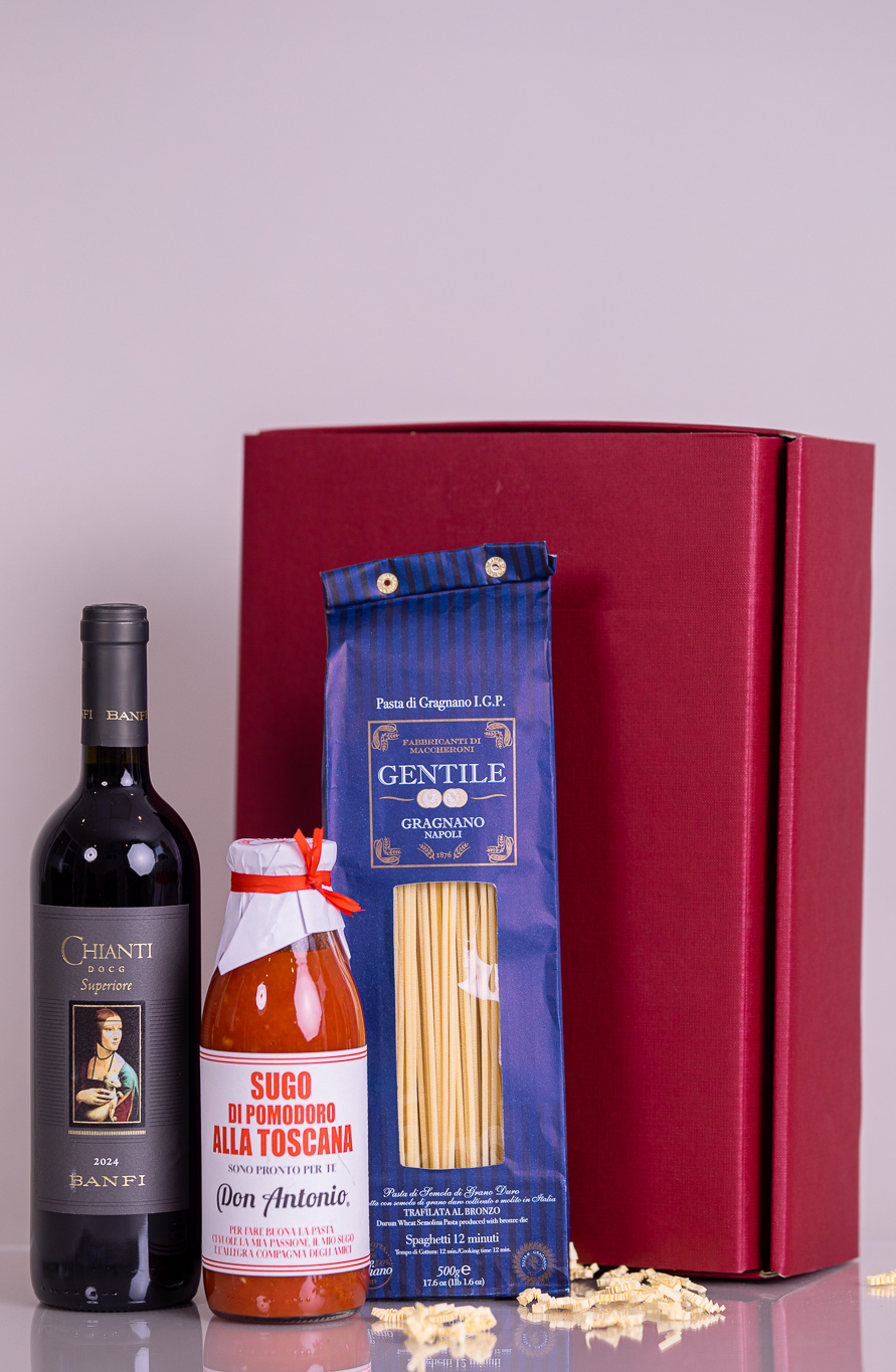 Vinolisa Selezione Präsent „Toskana“ – Weine und Feinkost in hochwertiger Geschenkverpackung