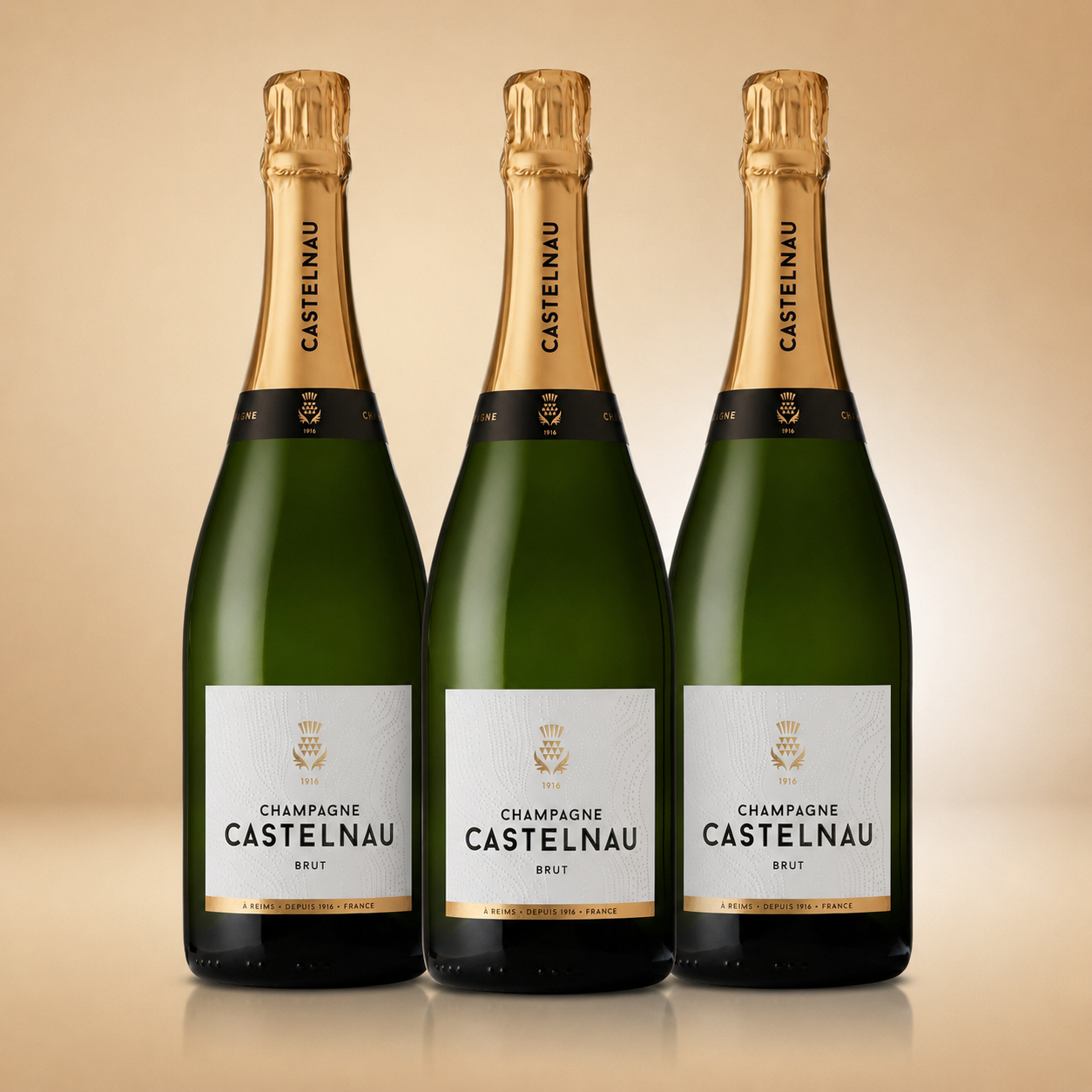Champagner Castelnau Brut Réserve – 3er Sparpaket