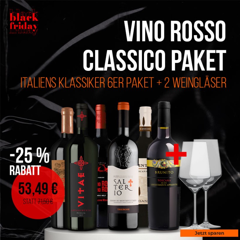 Vino Rosso Classico 6er Weinpaket Black Friday