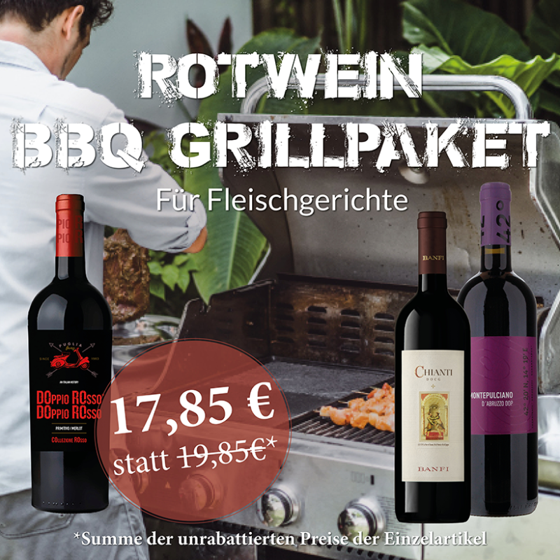 Rotwein BBQ Grillmeister Paket