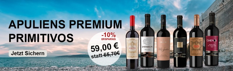 Apuliens Premium Primitivo Weinpaket