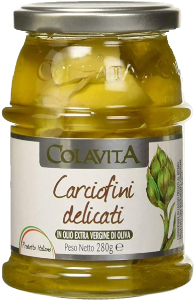 Carciofini delicati - Artischockenherzen in nativem Olivenöl Extra