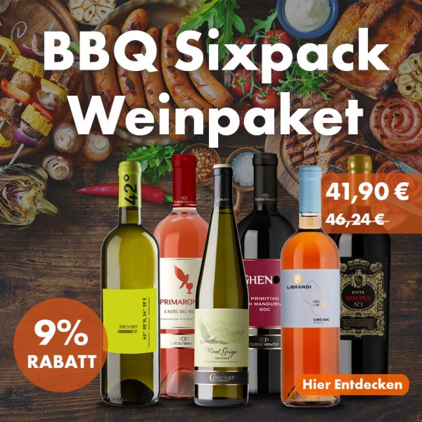BBQ Sixpack Weinpaket
