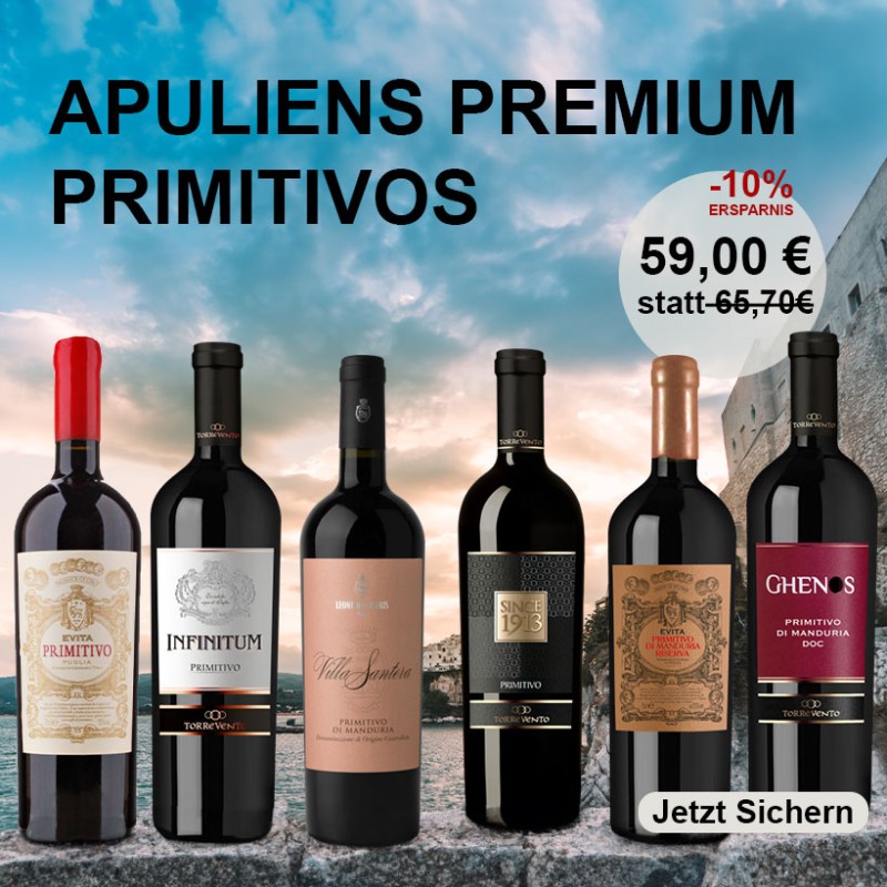 Apuliens Premium Primitivos Weinpaket