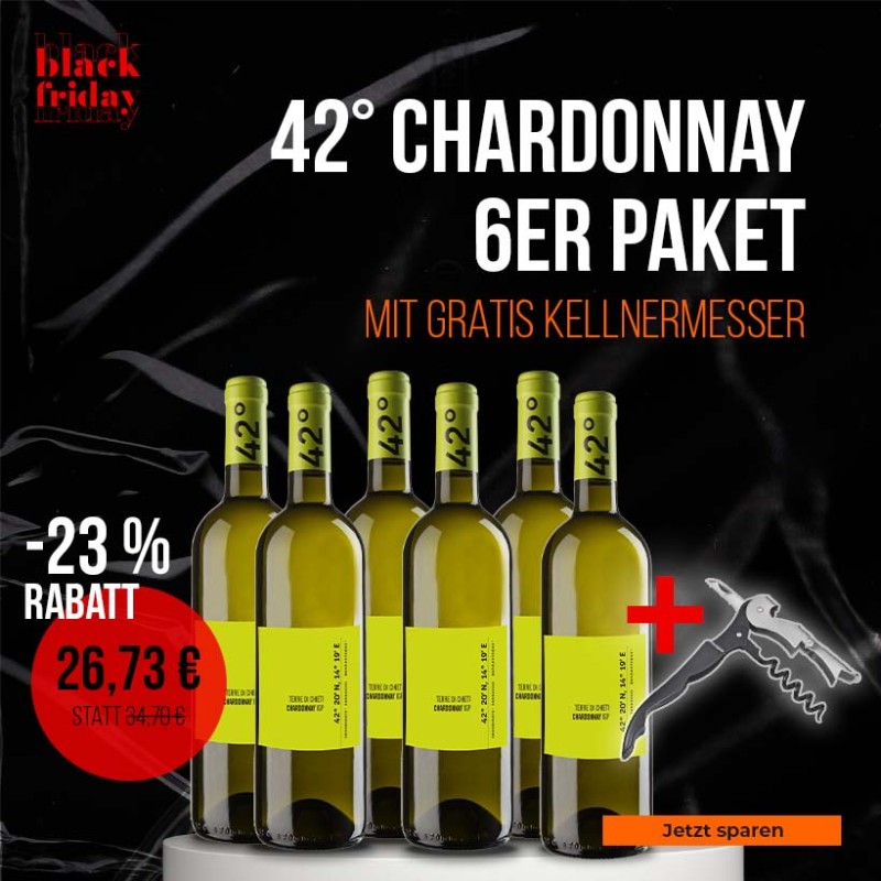Black Friday 2023 Angebot: Chardonnay 6er Paket